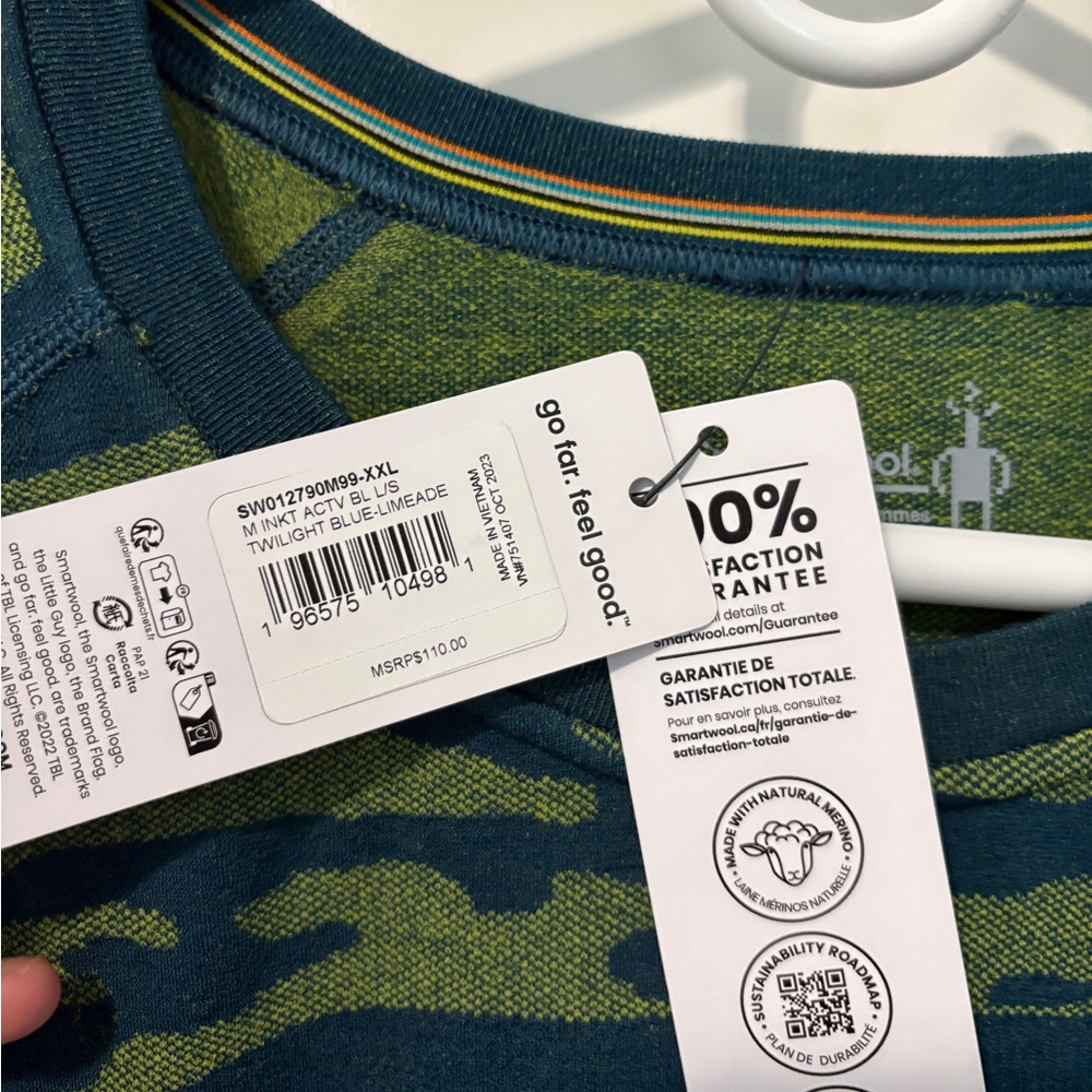 Smartwool Men's Intraknit Active Base Layer XXL S… - image 3